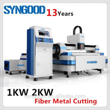 500W 1KW 2KW Laser Cutter Fiber Syngood 1.5X3.0m 0.5-16mm CS et acier inoxydable